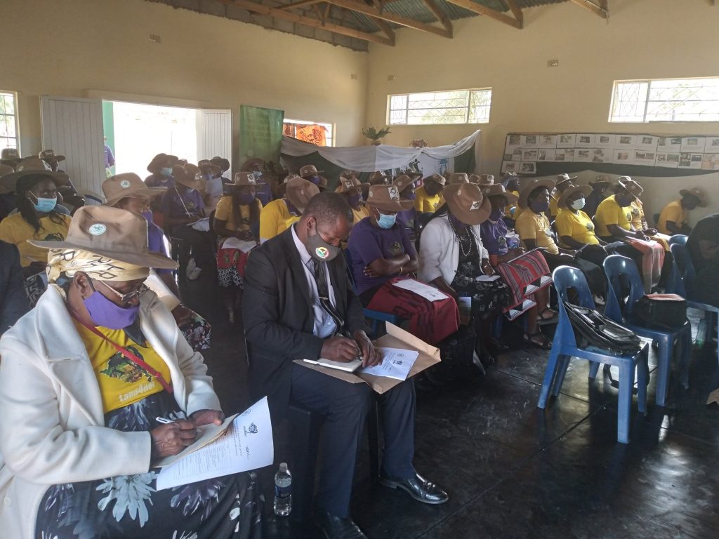 Particioants following proceedings at the LAND4HER Campaign dialogue